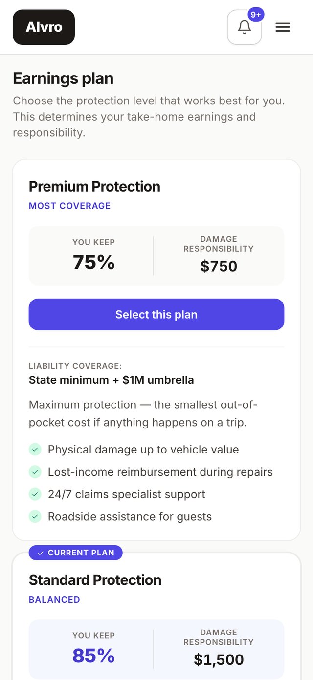Alvro host earnings plan