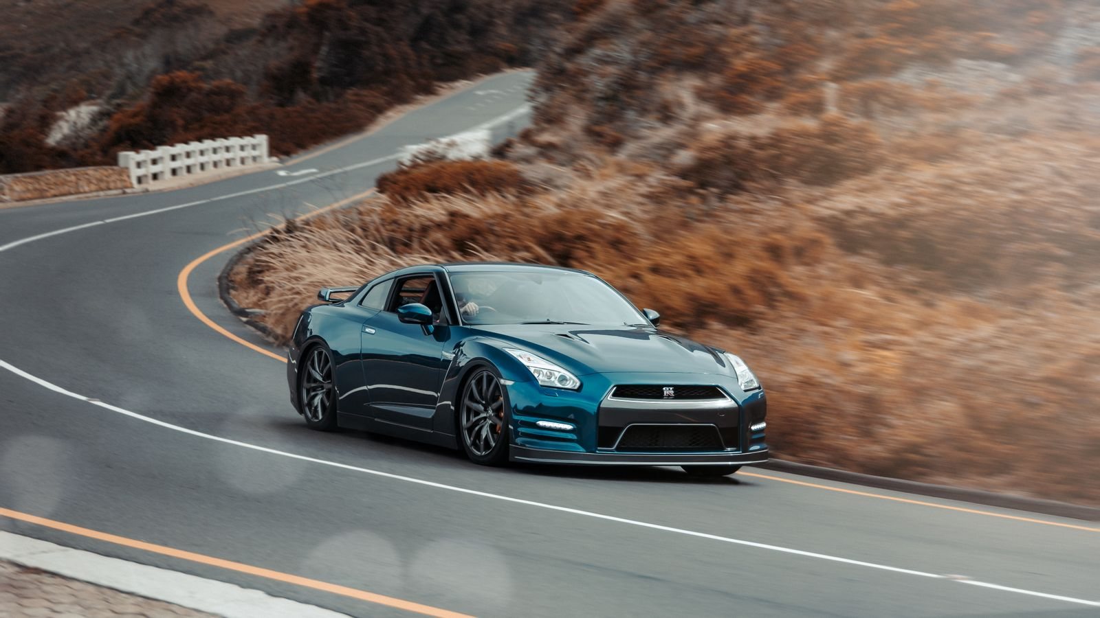 A sports car at golden hour